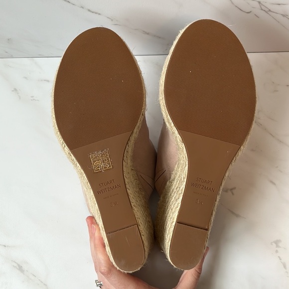 Stuart Weitzman Marabella Slide Espadrille Sandal in Pink - Picture 11 of 11